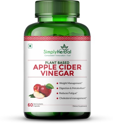 Simply Herbal Apple Cider Vinegar Capsules 500mg - 90 Veg Capsules (1)(90 No)