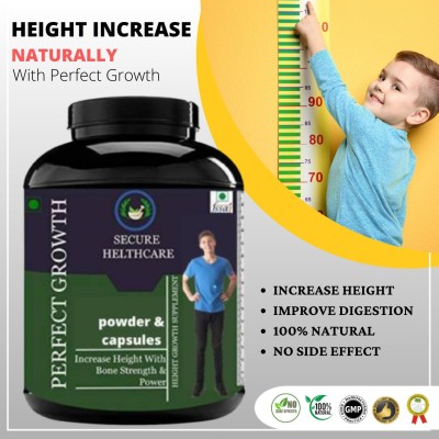 Secure Healthcare Perfect Growth, Increase Body Strength, Height Increase Capsule, Pack of 1(30 Capsules)