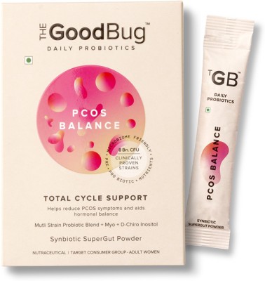 The Good Bug PCOS Balance Probiotic For Hormonal Balance Berry Flavoured Powder(15 No)