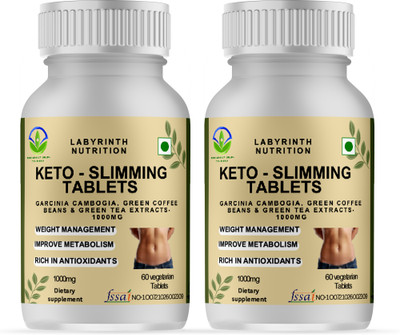 Labyrinth Keto Fat Burner Slimming Weight Loss Supplement Extracts 4 Men & Women 1000mg(120 Tablets)