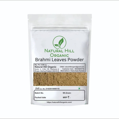 NATURAL HILL ORGANIC Brahmi Leaves Powder-150g-Real-Supports Better Memory & Focus-Natural-No Mixing(150 g)