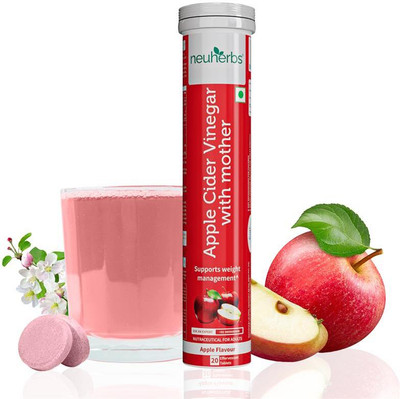 Neuherbs Apple Cider Vinegar With Mother Effervescent For Weight Management(20 Tablets)