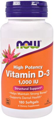 Now Foods vitamin d3 1000iu(180 No)