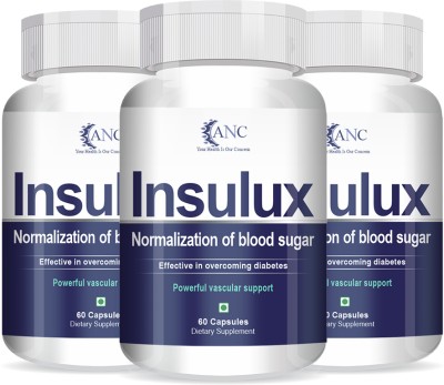 ANC Herbal Insulux For Endocrine Health & Diabetes Control(3 x 60 Capsules)