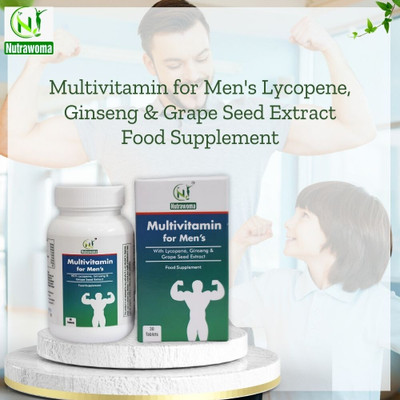 NUTRAWOMA Multivitamin tablets for Men's With Grape Seed Extract Supplement for Immunity(30 Tablets)