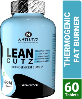 NATURYZ Lean cutz Thermogenic Fat Burner with Carnitine & 7 Extracts for Men & Women(60 Tablets)