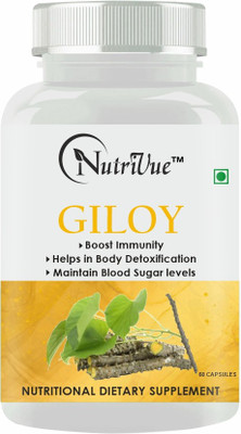 Nutrivue Giloy For Immunity Wellness & supports overall health and well-being(60 Capsules)