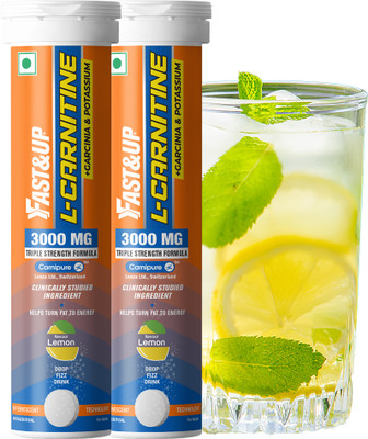 FAST&UP L-CARNITINE 3000 MG - TRIPLE ACTION FORMULA FOR FASTER FAT BURN(2 x 10 Tablets)