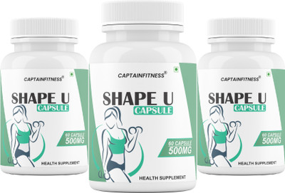 CaptainFitness Shape u Capsule For Fat Loss Supplement (154)(3 x 60 Capsules)