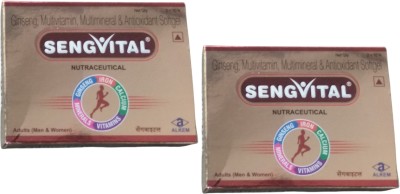 ALKEM Sengvital gensing and multivitamin softgel for adults pack of 4 X 10(40 Capsules)