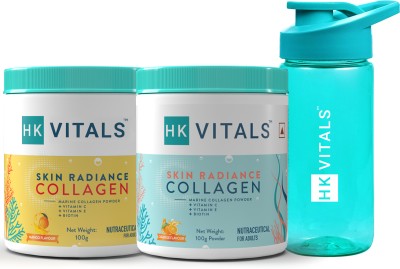 HEALTHKART HK Vitals Skin Radiance Collagen Supplement with Biotin & Sipper(3 x 66.67 g)