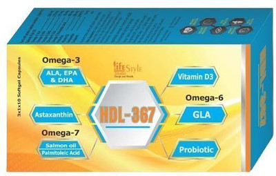 LIFE STYLE STUDIO HDL-367 Omega-3,omega-7,omega-6(500 mg)