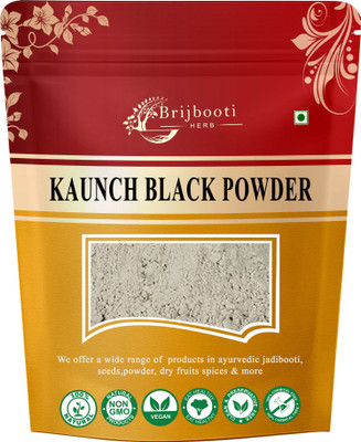BrijBooti Black Kaunch Seeds Powder | Kaunch Beej Kala Powder | Mucuna Pruriens | Cowhage(100 g)