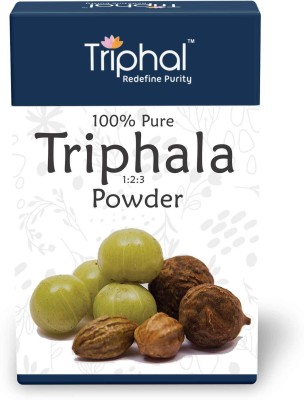 Triphal Triphala Powder - Contains Organic Haritaki, Bibhitaki and Amalaki(2 x 400 g)