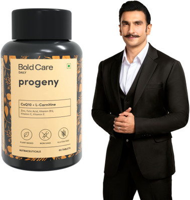 Bold Care Progeny Strength Booster Supplements for Men - L Carnitine, Rich in Antioxidants(60 Tablets)