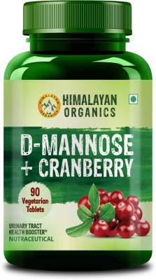 Himalayan Organics D-MANNOSE + CRANBERRY Antioxidant Rich Supplement - 90 Tablets(90 Tablets)