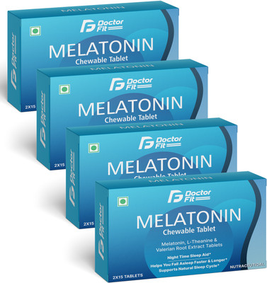DOCTORFIT Melatonin Chewable Tablets with L-Theanine for healthy sweet sleep cycle(120 Tablets)