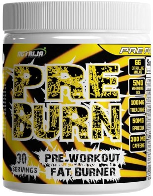 NutriJa PRE BURN - Advanced Pre-Workout with Fat Burning Blend, Without Caffeine -(360 g)