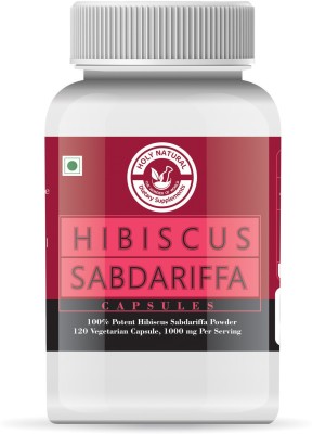 Holy Natural Hibiscus Powder Capsule - 120 Veggie Caps 1000 mg Per Serving(120 Capsules)