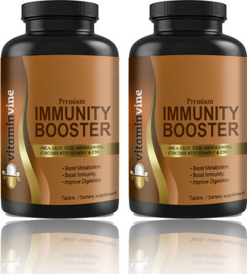 Vitaminvine Immunity Booster Tablets ,Vitamin C (D251)(2 x 60 Tablets)