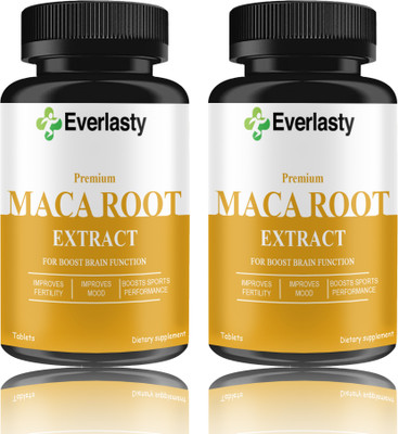 Everlasty Maca Root Tablets Enriched with Maca Root Extract (D256)(2 x 60 Tablets)