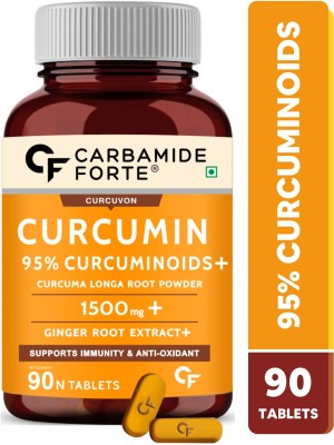 CARBAMIDE FORTE Curcumin Tablets with Piperine For Immunity Support(90 Tablets)