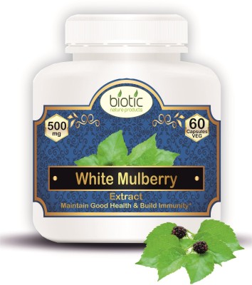 biotic White Mulberry Leaf Extract 500mg - 60 Veg Capsules(60 No)