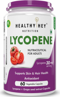HealthyHey Nutrition Lycopene 60 Vegetable Capsules (Pack of 1)(60 Capsules)