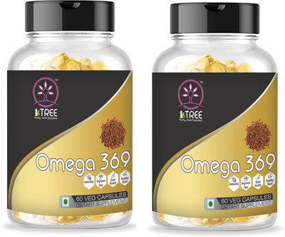 1 Tree Omega3 Flax Seeds Capsules-1Tree Omega3 Fatty Acids-Omega369-Omega Capsule 500mg(2 x 60 Capsules)