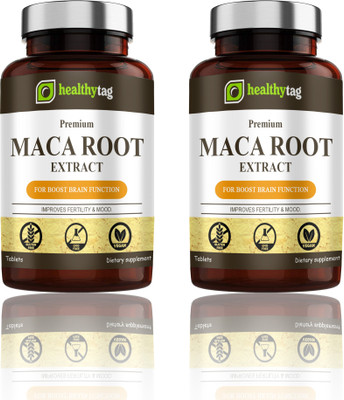 Healthy Tag Maca Root Tablets Enriched with Maca Root Extract (K256)(120 Tablets)