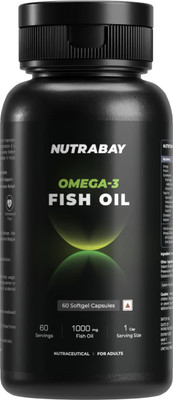 Nutrabay Wellness Fish Oil Omega 3 - 1000mg(60 Tablets)