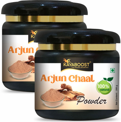 KAYABOOST Arjun ki Chaal Powder, Arjuna Bark, Arjun Chal Tree Chhal - Pack of 2(2 x 200 g)