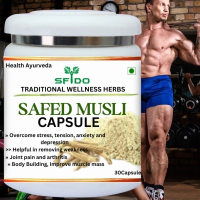 Health Ayurveda Sfido Safed musli herbal Capsules for Immune booster