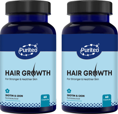 puriteo hair growth capsule 02(2 x 60 Tablets)