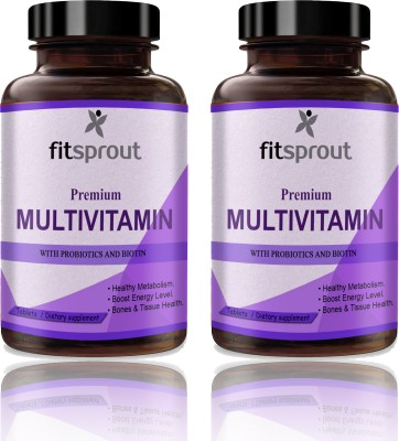 Fitsprout The Real Vitamin Multivitamin Tablets (D261)(2 x 60 Tablets)