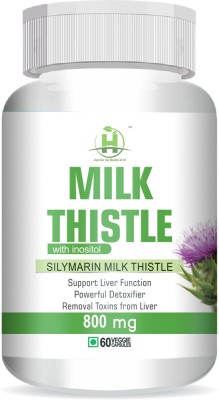 Healthy Nutrition Milk Thistle - Liver Support | Silybum Marianum Liver Detox for Men & Women(60 Capsules)