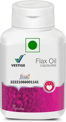 VESTlGE Vestige Flax Oil - 90 Softgels (with Rich Source of Vitamin E)(90 Capsules)