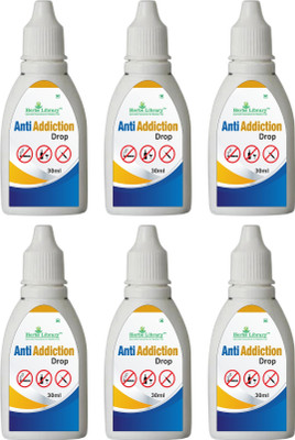 Herbs Library Anti Addiction Drops Improve Digestion Better Concentration (6x30ml)(Pack of 6, 180 ml)