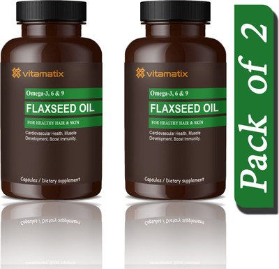 Vitamatix Flaxseed extract Capsules Omega 369 (D197)(2 x 60 Capsules)