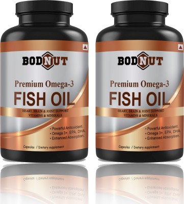 Bodnut Fish Oil (Triple Strength) With 1000Mg Omega 3 (K242)(120 Capsules)