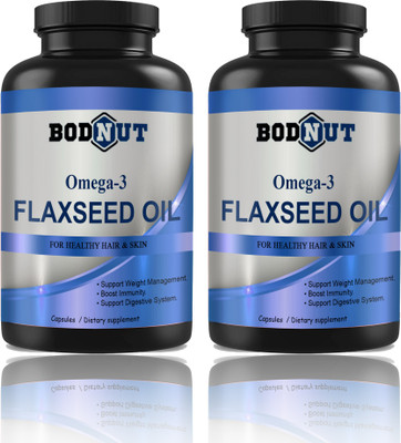 Bodnut Flaxseed extract Capsules Omega 3 (H243)(2 x 60 Capsules)
