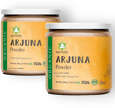 ayurvedix Arjun ki Chaal Powder | Terminalia Arjuna | Arjun Bark Powder | Arjuna Churna(2 x 200 g)