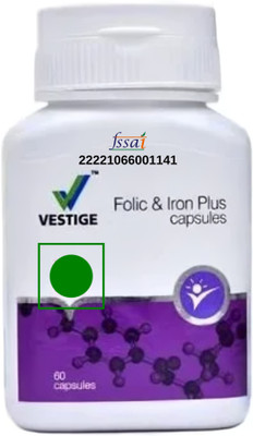 VESTlGE Vestige Folic & Iron Plus – 60 Capsules(60 g)