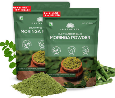 Saptamveda moringa powder 500 gram pack of 2(2 x 0.5 kg)