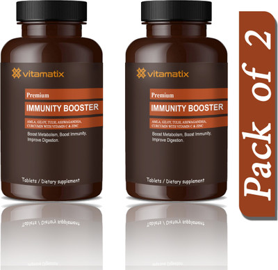 Vitamatix Immunity Booster Tablets ,Vitamin C (D204)(2 x 60 Tablets)