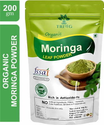 Trivang Organic Moringa Leaf Powder 200g New Pack For Weight Loss, Powerful Vitamins(200 g)