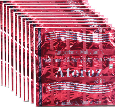 ATOROZ Multivitamin Tablets Women and Men(Pack of 10)(10 x 15 Tablets)