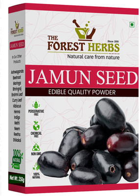 The Forest Herbs Natural Care From Nature Jamun Seed Powder For Digestion & Diabetes | Fibre Rich | With Vitamin C(250 g)