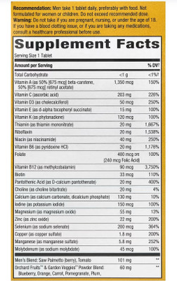 Nature's Way Alive Men 50 Plus Daily Ultra Multi-vitamin Tablets(60 Tablets)