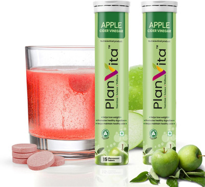 PLANVITA Apple Cider Vineger Weight lose Tablet(2 x 15 Tablets)